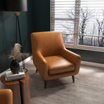 Lexi Leather Lounge Chair - Tan Leather | MidinMod | Houston TX | Best Furniture stores in Houston