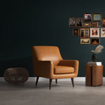 Lexi Leather Lounge Chair - Tan Leather | MidinMod | Houston TX | Best Furniture stores in Houston