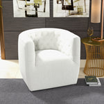 Lotte Cream Boucle Swivel Chair  | MidinMod | Houston TX | Best Furniture stores in Houston
