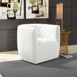 Lotte Cream Boucle Swivel Chair  | MidinMod | Houston TX | Best Furniture stores in Houston