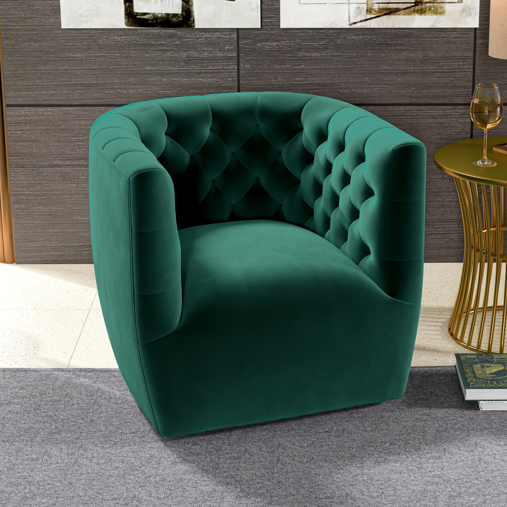 Swivel chair online green