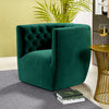 Lotte Swivel Chair - Forest Green Velvet | MidinMod | Houston TX | Best Furniture stores in Houston