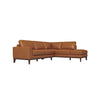 Mayfair Sectional  Sofa - Tan Leather Right Facing | MidinMod | TX | Best Furniture stores in Houston