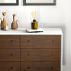 Noak White Walnut Dresser - 6 Drawer | MidinMod | Houston TX | Best Furniture stores in Houston