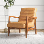 Nusa Leather Lounge Chair -Tan Leather | MidinMod | Houston TX | Best Furniture stores in Houston