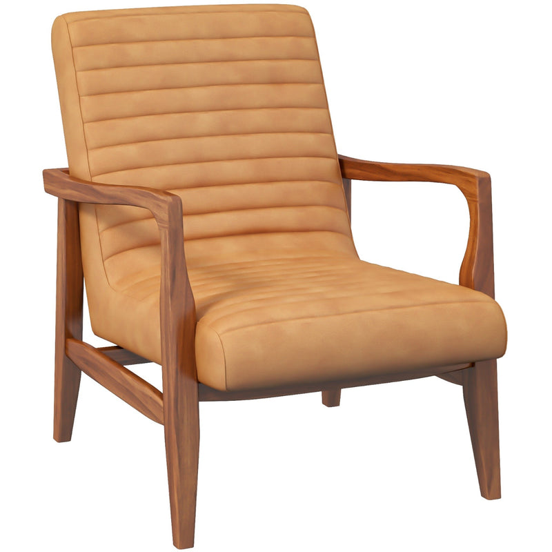 Nusa Leather Lounge Chair -Tan Leather | MidinMod | Houston TX | Best Furniture stores in Houston