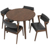 Palmer Dining set - 4 Ricco Dining Chairs Black Pu | MidinMod | TX | Best Furniture stores in Houston