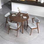 Palmer Dining set - 4 Ricco Dining Chairs Walnut Top | MidinMod | TX | Best Furniture stores in Houston