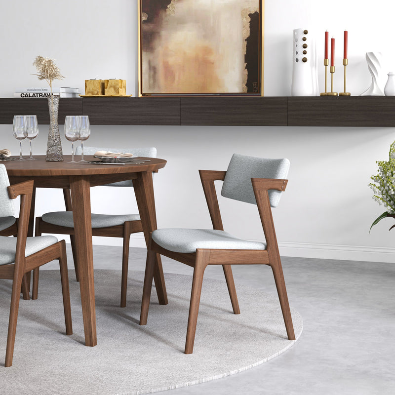 Palmer Dining set - 4 Ricco Dining Chairs Walnut Top | MidinMod | TX | Best Furniture stores in Houston