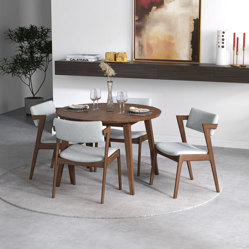 Palmer Dining set - 4 Ricco Dining Chairs Walnut Top | MidinMod | TX | Best Furniture stores in Houston