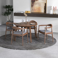Palmer Dining set - 4 Freya Grey Dining Chairs Walnut | MidinMod | TX | Best Furniture stores in Houston