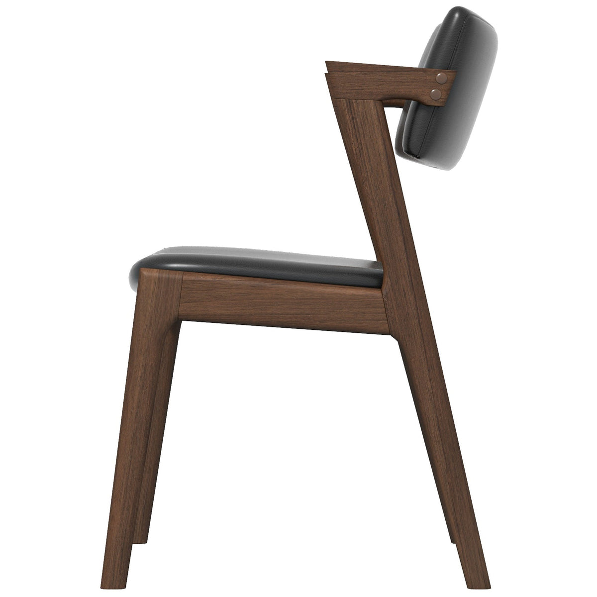 Ricco Dining Chair - Black Leather | MidinMod | Houston TX | Best Furniture stores in Houston