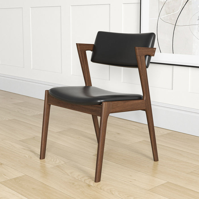 Ricco Dining Chair - Black Leather | MidinMod | Houston TX | Best Furniture stores in Houston