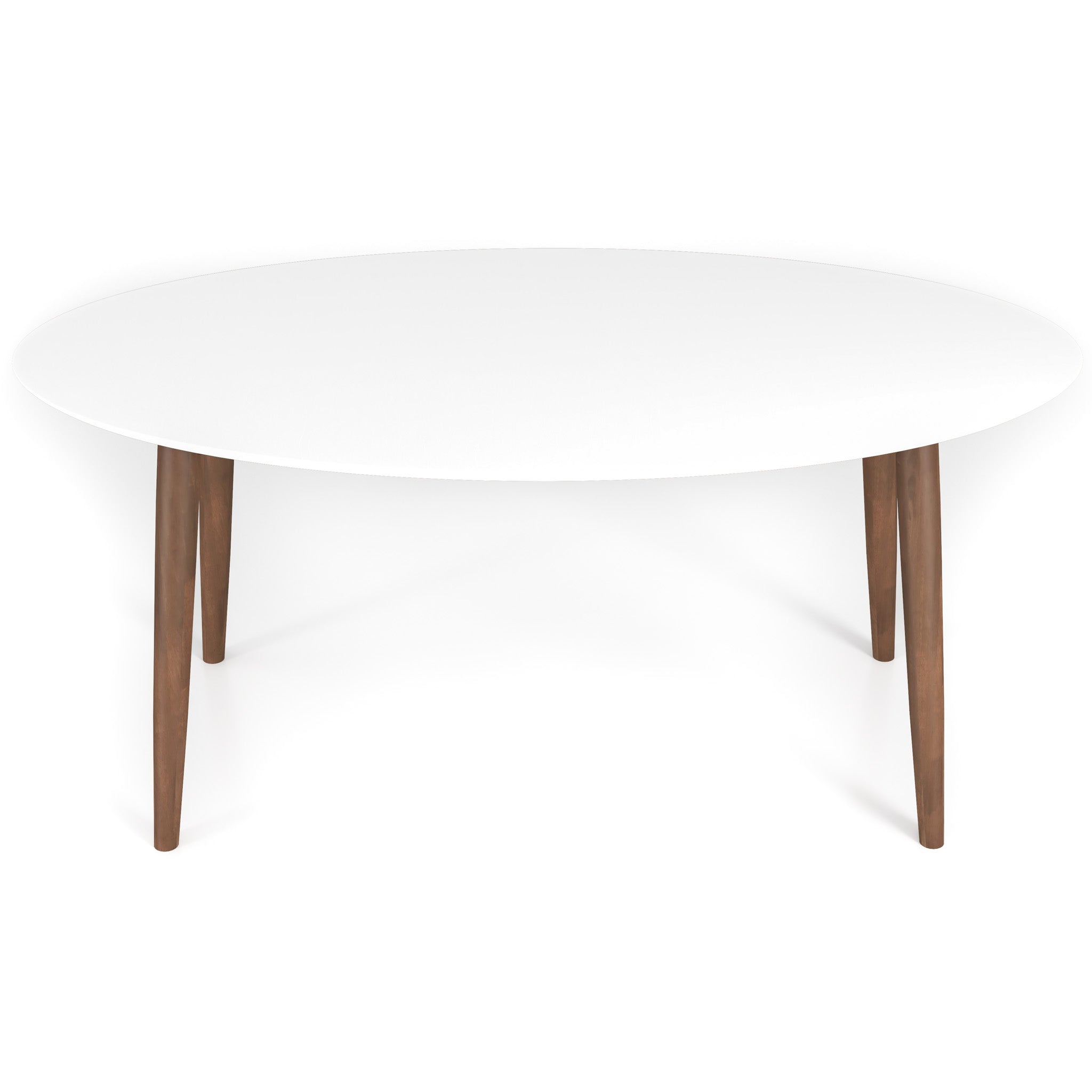 Rixos Oval Dining Table White Top - MidinMod