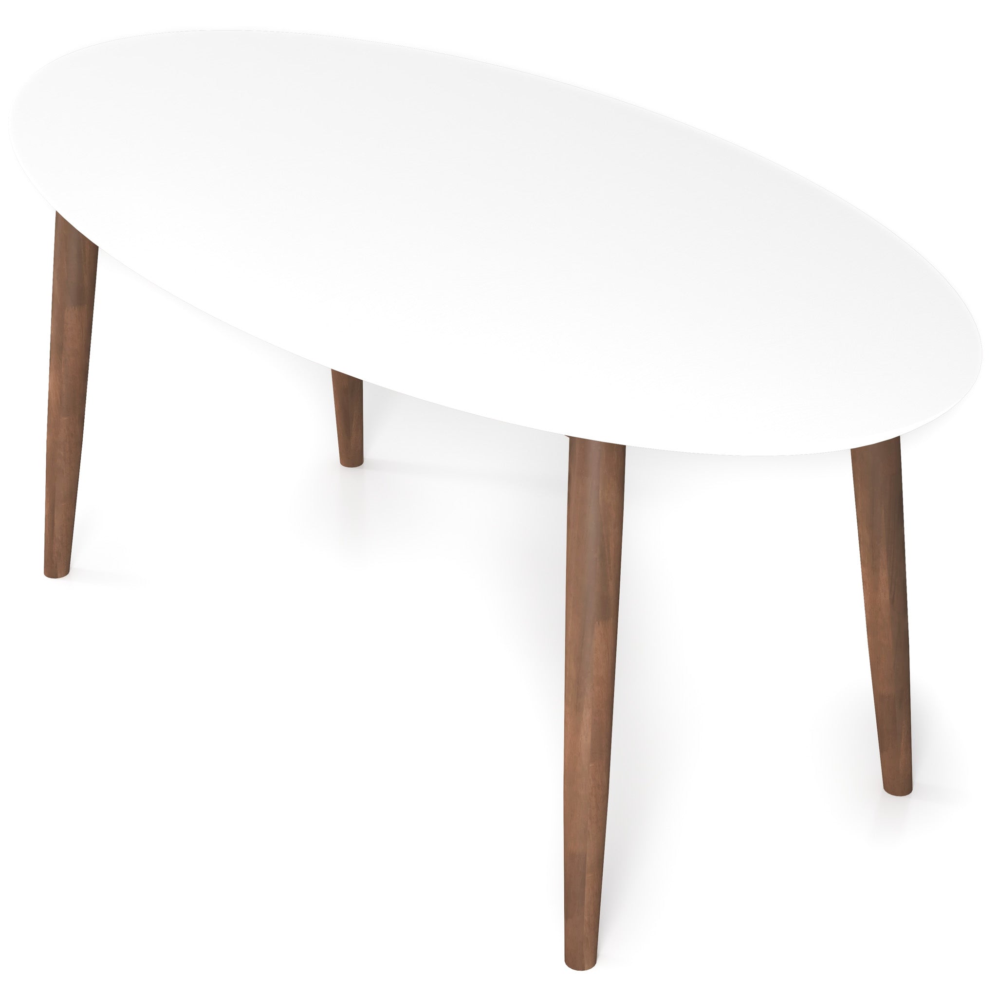 Rixos Oval Dining Table White Top | Mid in Mod | Houston TX | Best Furniture stores in Houston