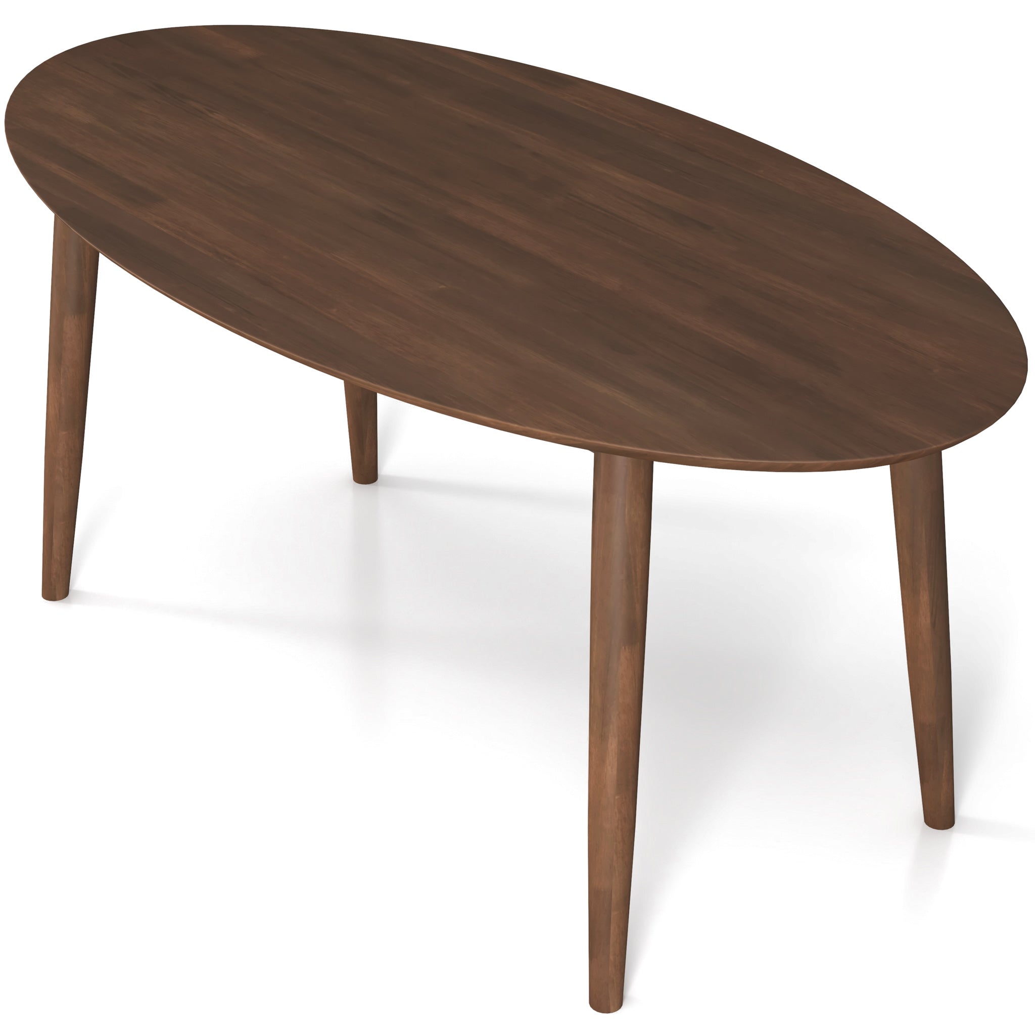 Rixos Oval Dining Table Walnut Top - MidinMod