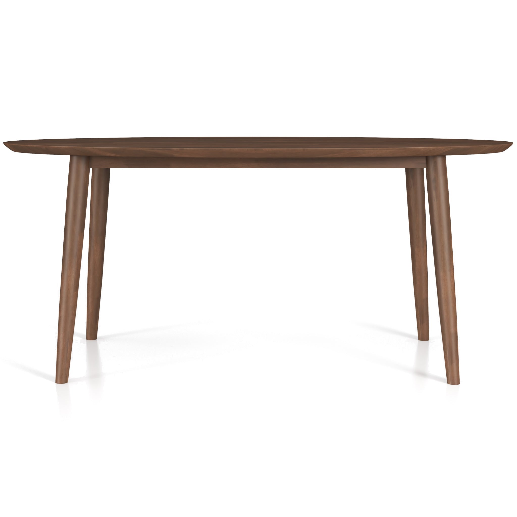 Rixos Oval Dining Table Walnut Top - MidinMod