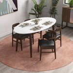 Rixos White Top Dining Set - 4 Zola Black PU Chairs | MidinMod | TX | Best Furniture stores in Houston