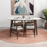 Rixos White Top Dining Set - 4 Zola Grey Chairs  | MidinMod | TX | Best Furniture stores in Houston