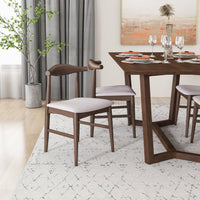Rolda Dining Set - 4 Winston Beige Fabric Chairs  | MidinMod | TX | Best Furniture stores in Houston