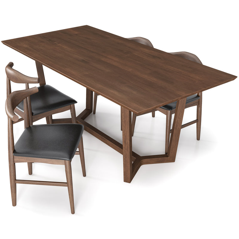 Rolda Dining Set -  4 Winston  Leather Dining Chairs  | MidinMod | TX | Best Furniture stores in Houston