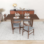 Rolda Dining Set - 4 Winston Gray Fabric Dining Chairs | MidinMod | TX | Best Furniture stores in Houston