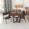 Dining Set Rolda Dining Table - 4 Ricco Black Fabric Chairs | Best Furniture stores in Houston
