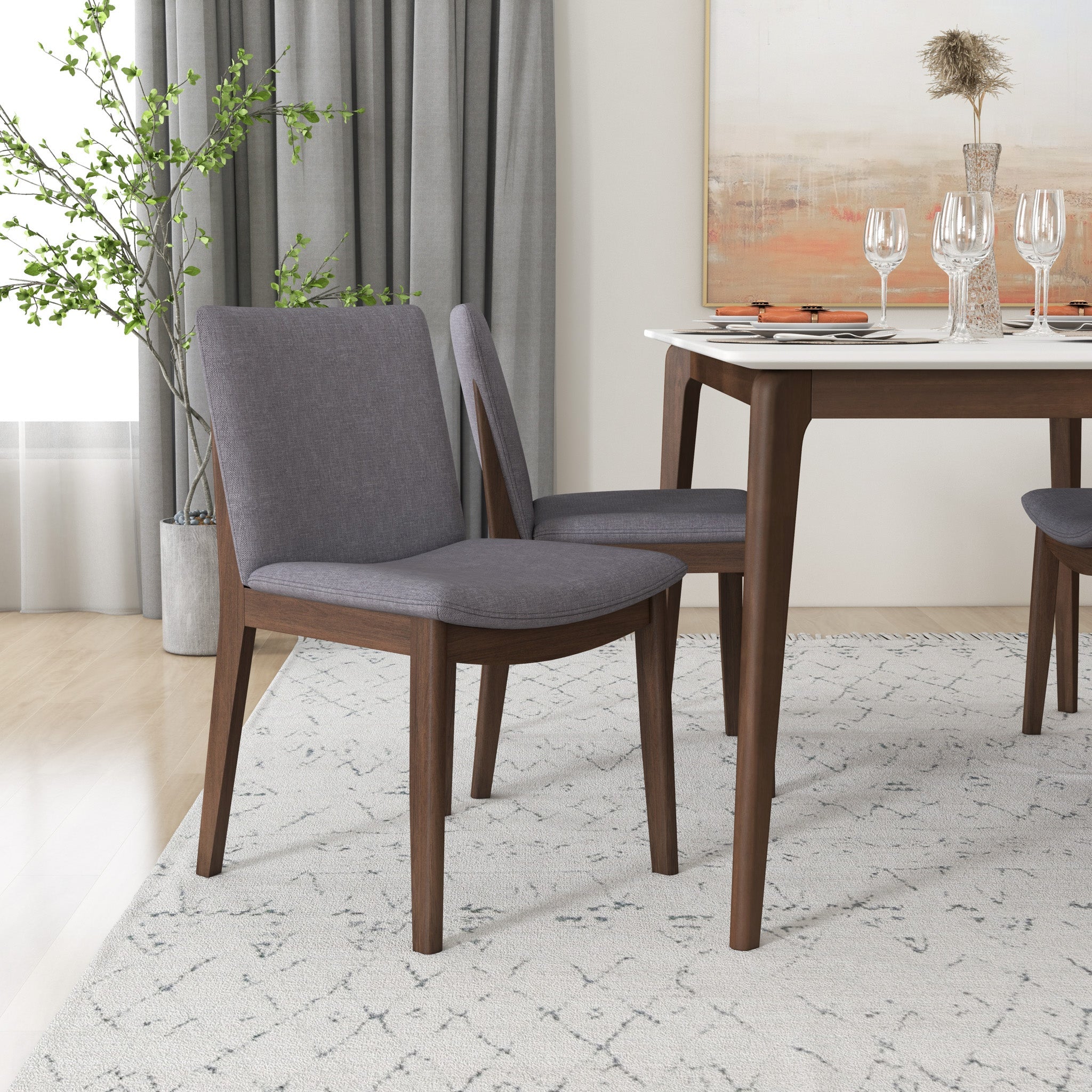 Virginia Dining Chair - Light Gray | MidinMod | Houston TX | Best Furniture stores in Houston