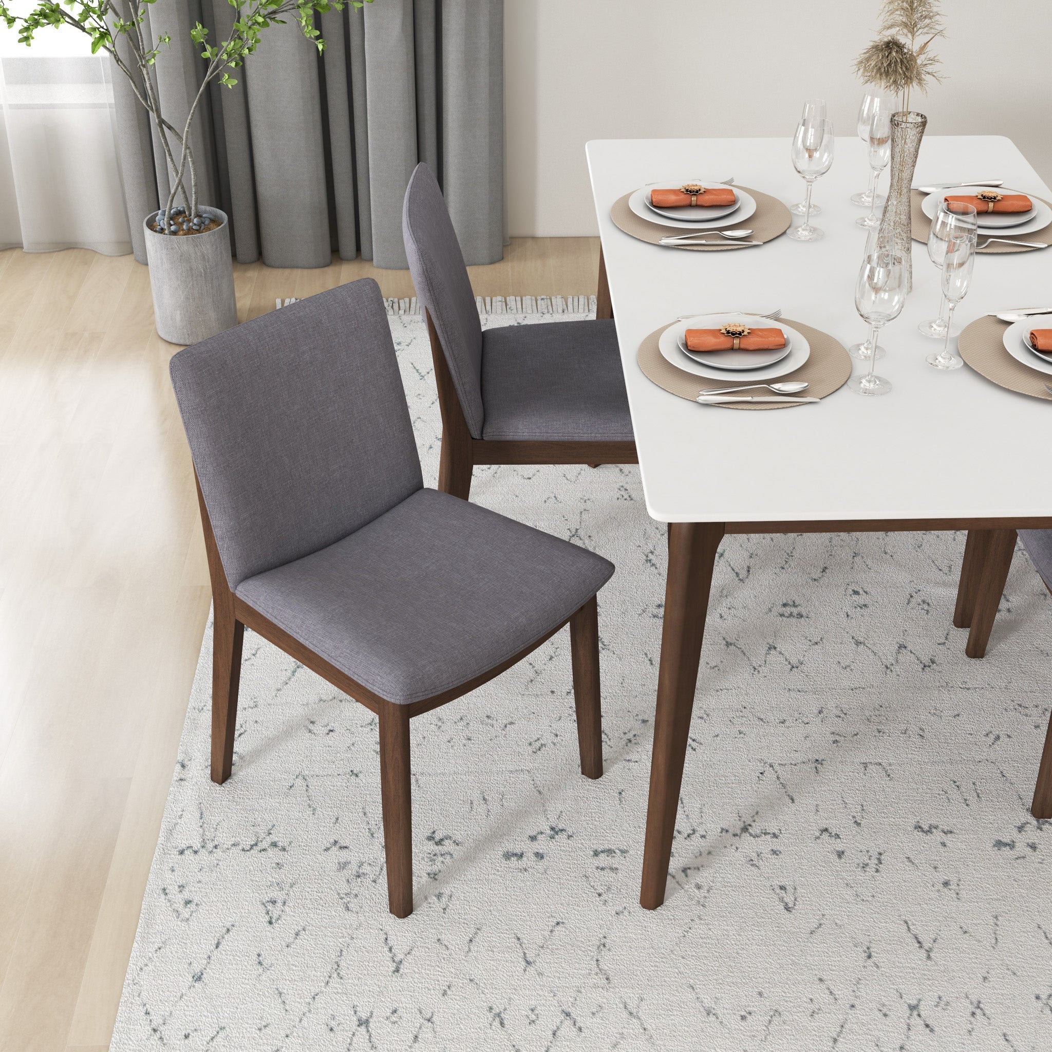 Virginia Dining Chair - Light Gray | MidinMod | Houston TX | Best Furniture stores in Houston