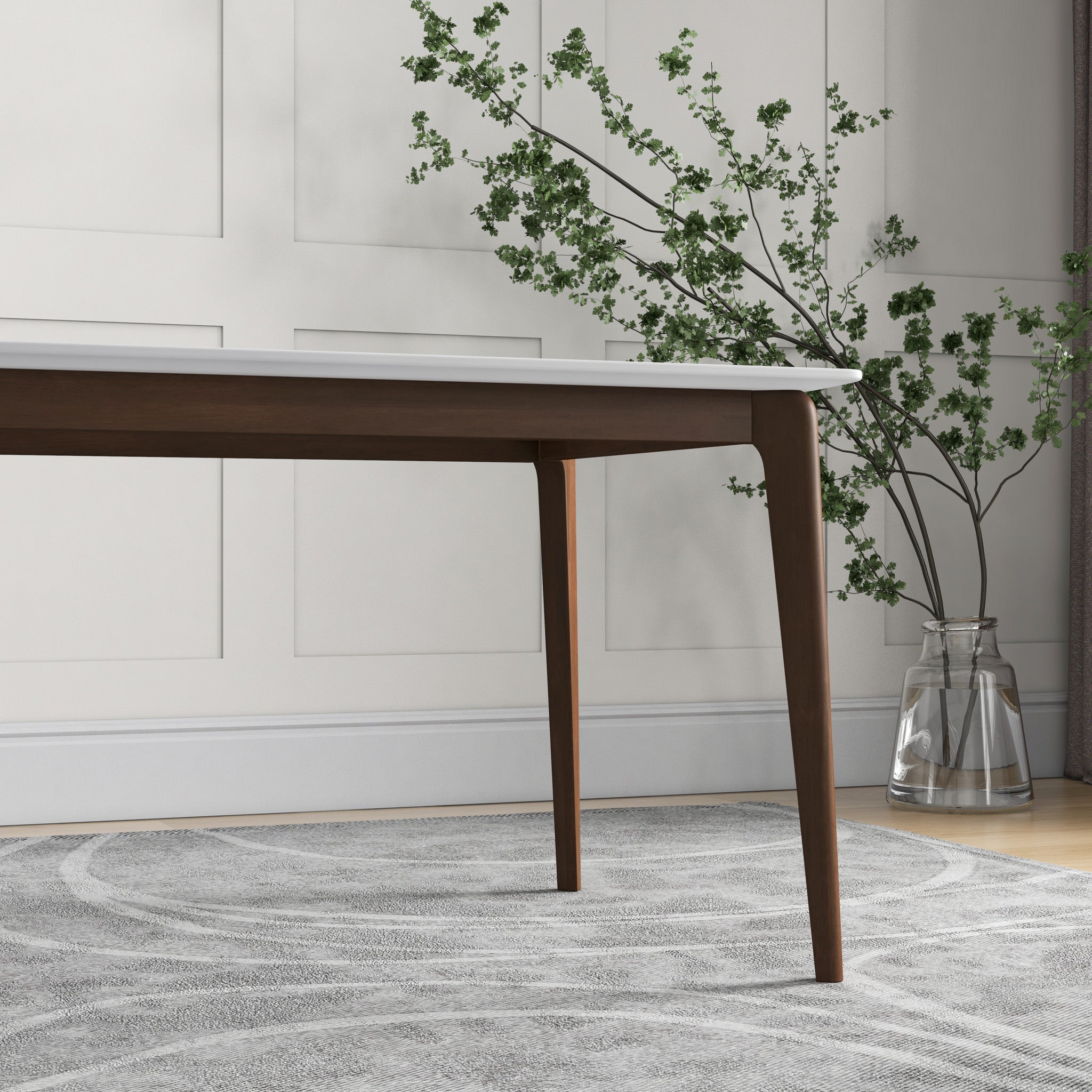 Selena White Dining Table - MidinMod