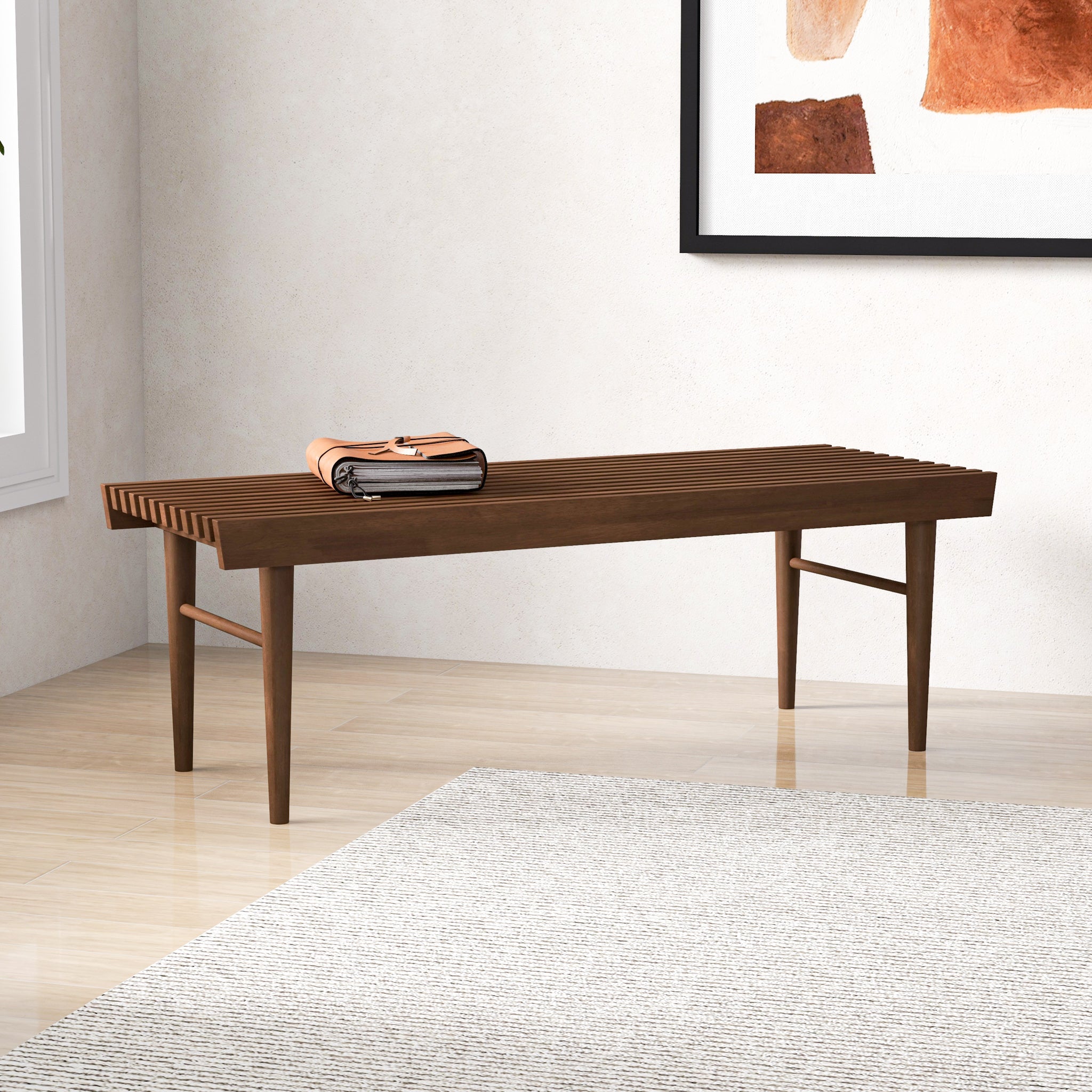 Modern bench 2024 dining table