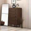 Stein Mid Century Modern 5- Drawer Brown Dresser  | MidinMod | TX | Best Furniture stores in Houston