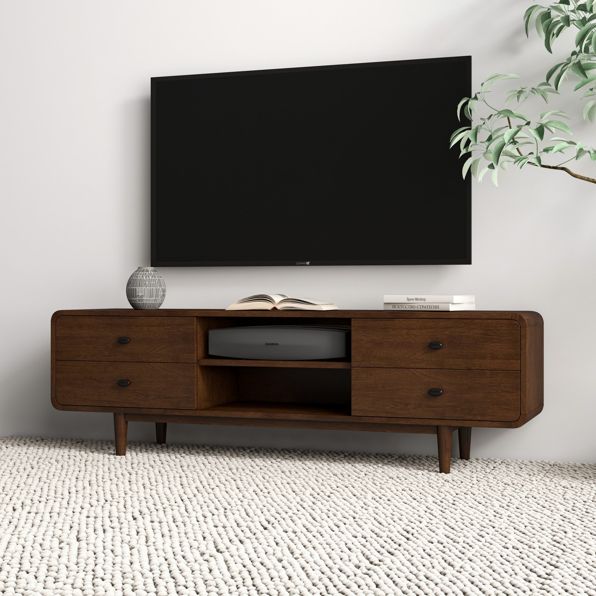 Stein Mid Century Modern Style TV Stand TV's up to 65