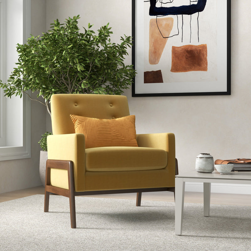 Stella Lounge Chair - Gold Velvet Armchair | MidinMod | Best Furniture stores in Houston