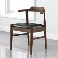 Sterling Dining Chair (Black Leather) | Mid in Mod | Houston TX | Best Furniture stores in Houston
