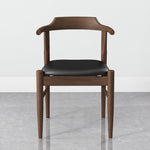 Sterling Dining Chair (Black Leather) | Mid in Mod | Houston TX | Best Furniture stores in Houston