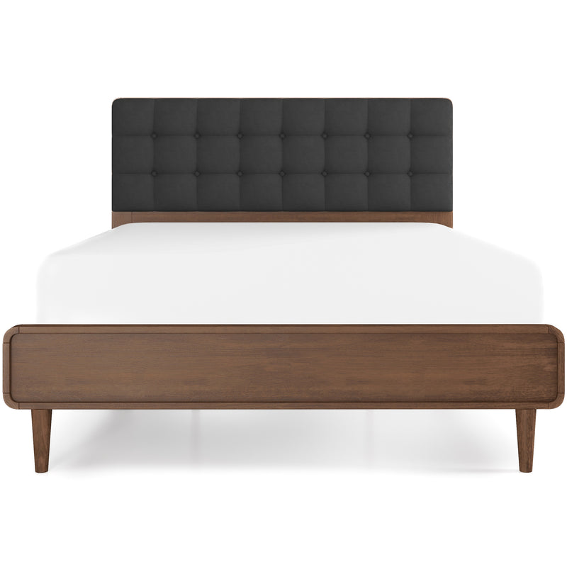 Taylor Queen Bed (Queen Size - Dark Grey) | Mid in Mod | Houston TX | Best Furniture stores in Houston