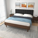 Taylor King Size Dark Grey Platform Bed  | MidinMod | Houston TX | Best Furniture stores in Houston