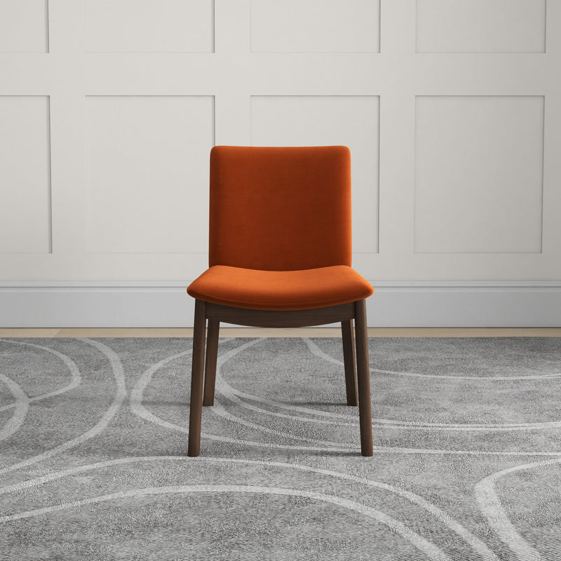 Virginia Dining Chair - Burnt Orange Velvet | MidinMod | Houston TX | Best Furniture stores in Houston