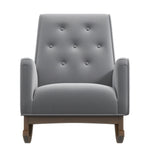 Windsor Grey Fabric Rocking Chair  | MidinMod | Houston TX | Best Furniture stores in Houston