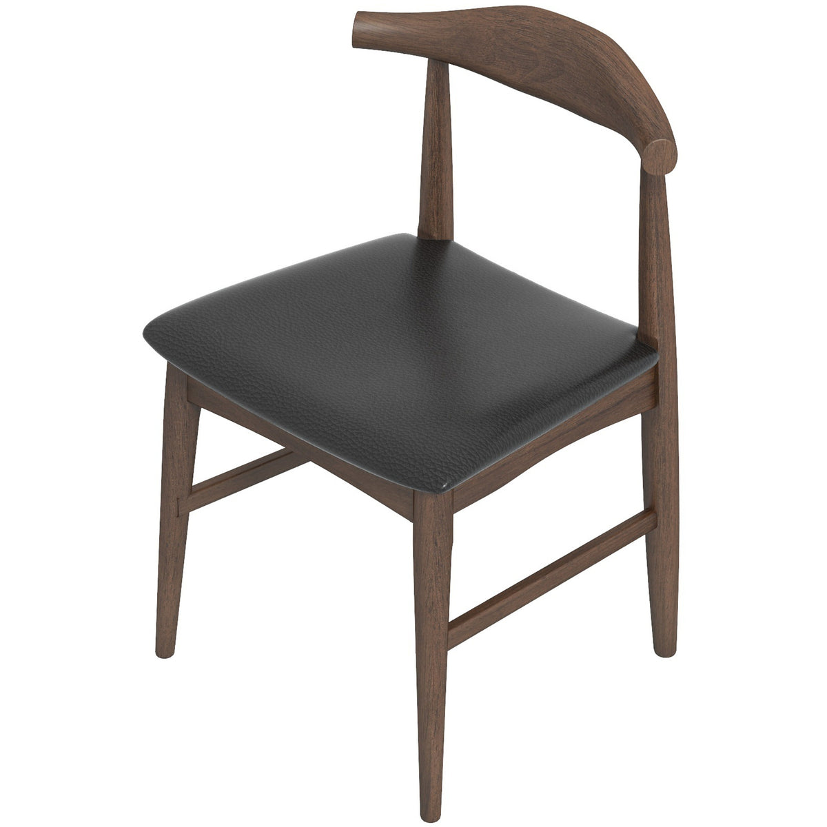 Winston Dining Chair (Black Leather) | Mid in Mod | Houston TX | Best Furniture stores in Houston