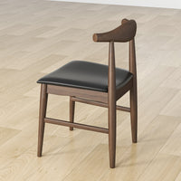 Winston Dining Chair (Black Leather) | Mid in Mod | Houston TX | Best Furniture stores in Houston