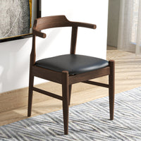 Zola Dining Chair (Black Leather) | Mid in Mod | Houston TX | Best Furniture stores in Houston