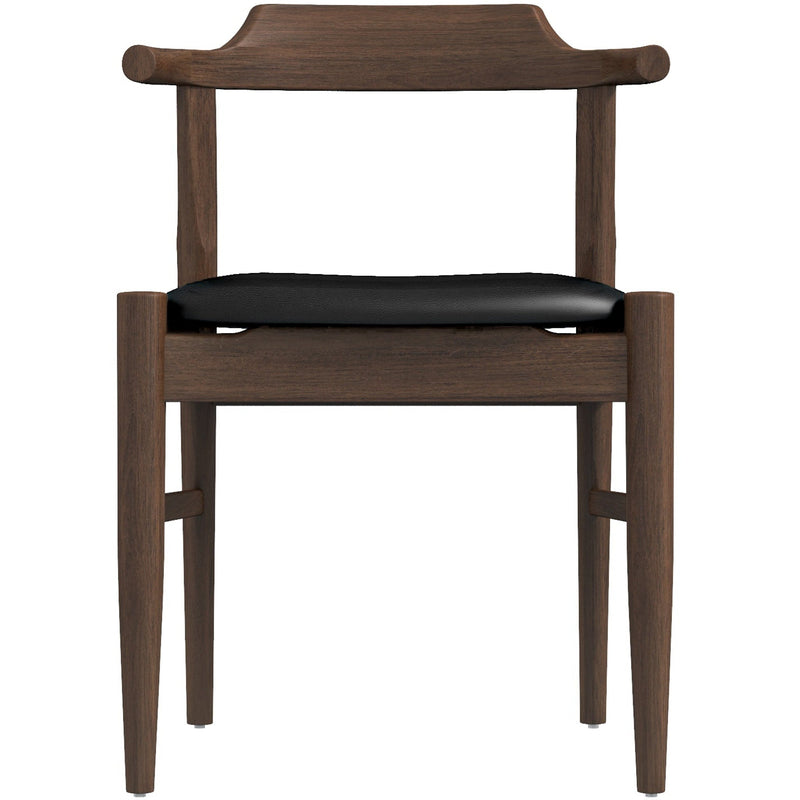 Sterling Dining Chair (Black Leather) | Mid in Mod | Houston TX | Best Furniture stores in Houston