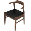 Sterling Dining Chair (Black Leather) | Mid in Mod | Houston TX | Best Furniture stores in Houston