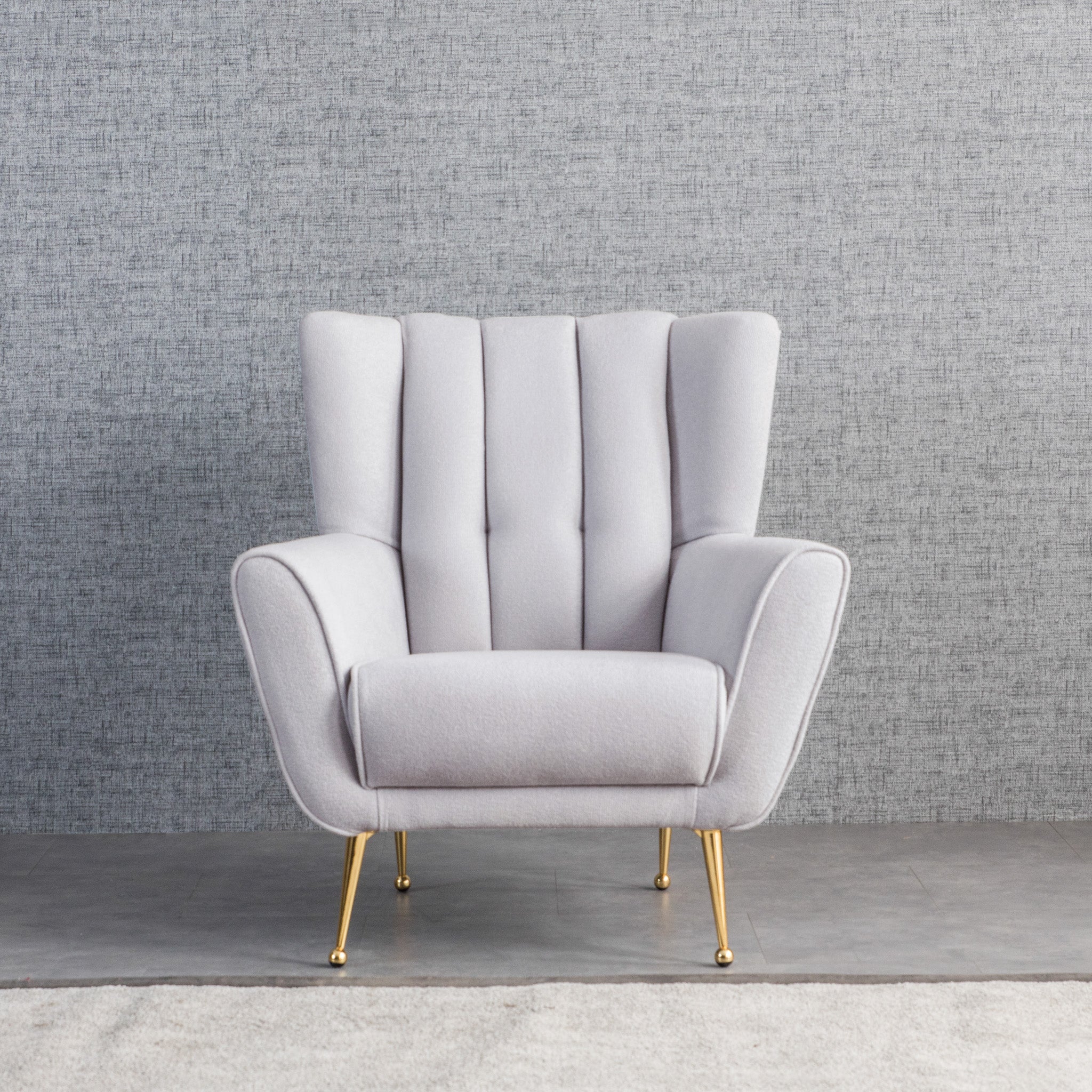 Amelia Light Grey Apartment Chair - MidinMod