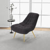 Edna Grey Boucle Lounge Chair