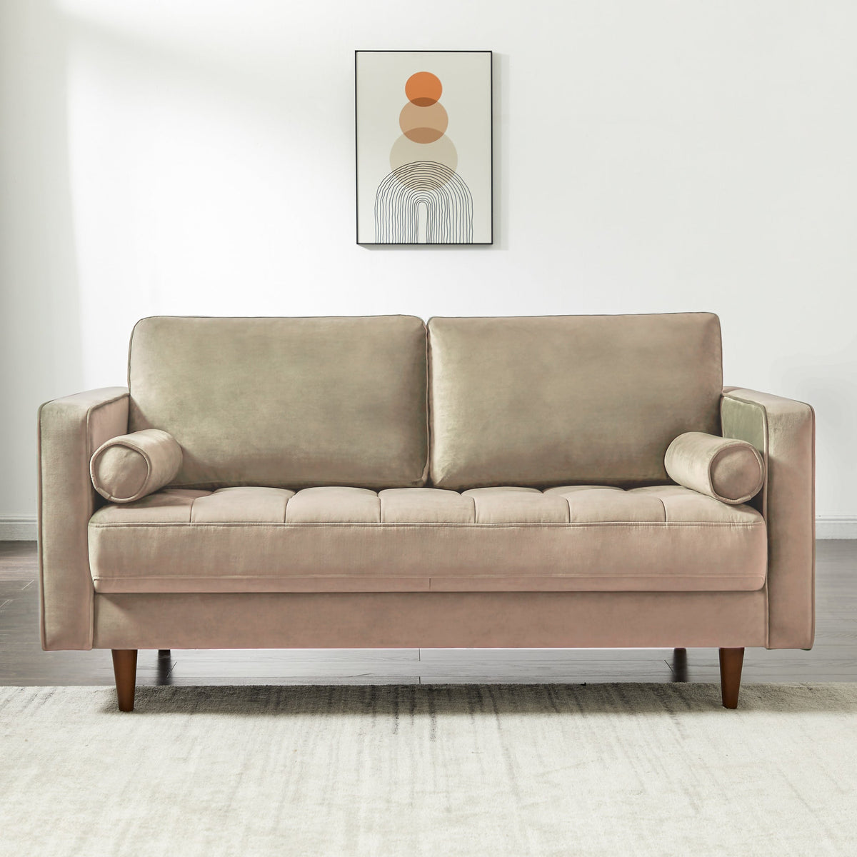 Tessa Loveseat - Taupe Couch | MidinMod | Houston TX | Best Furniture stores in Houston