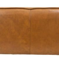 Kalila Antique Tan Leather Ottoman  | MidinMod | Houston TX | Best Furniture stores in Houston