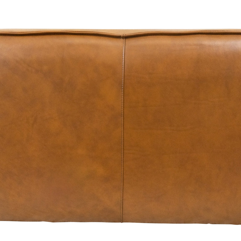 Kalila Antique Tan Leather Ottoman  | MidinMod | Houston TX | Best Furniture stores in Houston
